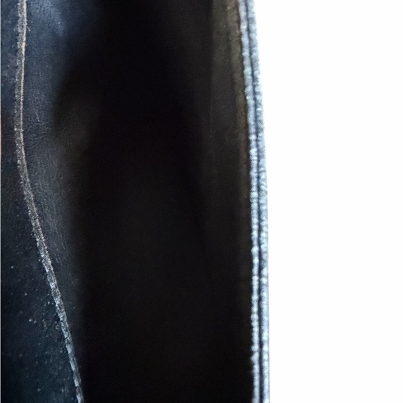 Vintage Valentino Garavani Black Leather Top Handle Bag Satchel - Picture 7 of 8